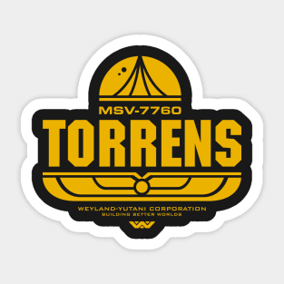 Torrens (yellow) Sticker